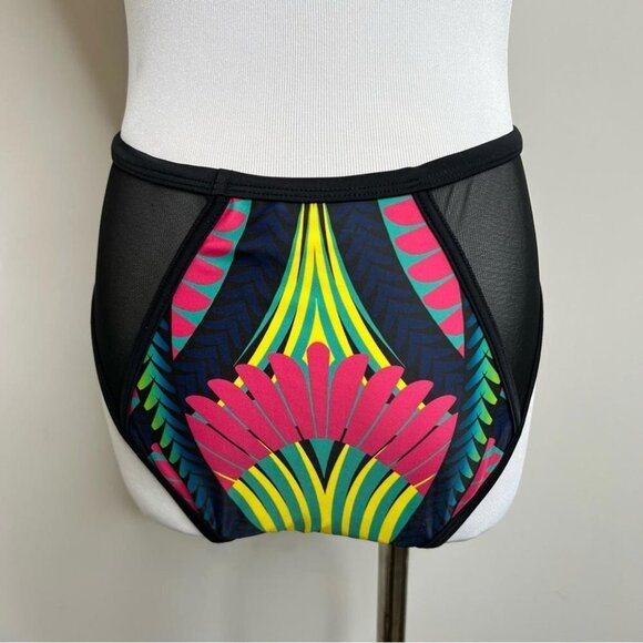 Andrea Iyamah Swim Womens Size Top Small Bottom Medium Snake High Waist Bikini - Picture 8 of 12